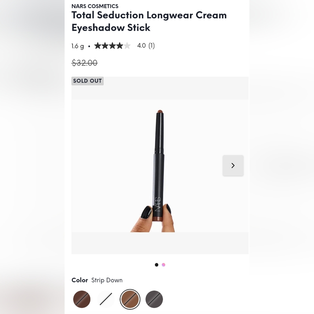 NARS Total Seduction Longwear Cream Eyeshadow Stick - Strip Down
